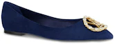 Order (W) Louis Vuitton Madeleine Ballet Flat 'Biru Navy Velour Kulit Kambing' 1A4VBF