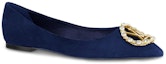 Order (Women) Louis Vuitton Madeleine Ballet Flat 'Navy Blue Velour Goatskin' 1A4VBF