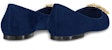 (Women) Louis Vuitton Madeleine Ballet Flat 'Navy Blue Velour Goatskin' 1A4VBF