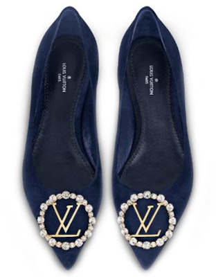 (Women) Louis Vuitton Madeleine Ballet Flat 'Navy Blue Velour Goatskin' 1A4VBF Purchase (Women) Louis Vuitton Madeleine Ballet Flat 'Navy Blue Velour Goatskin' 1A4VBF