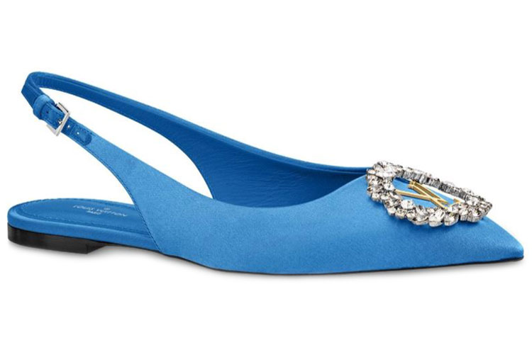 Order (W) Louis Vuitton Madeleine Ballerine ''Blu'' 1A6555