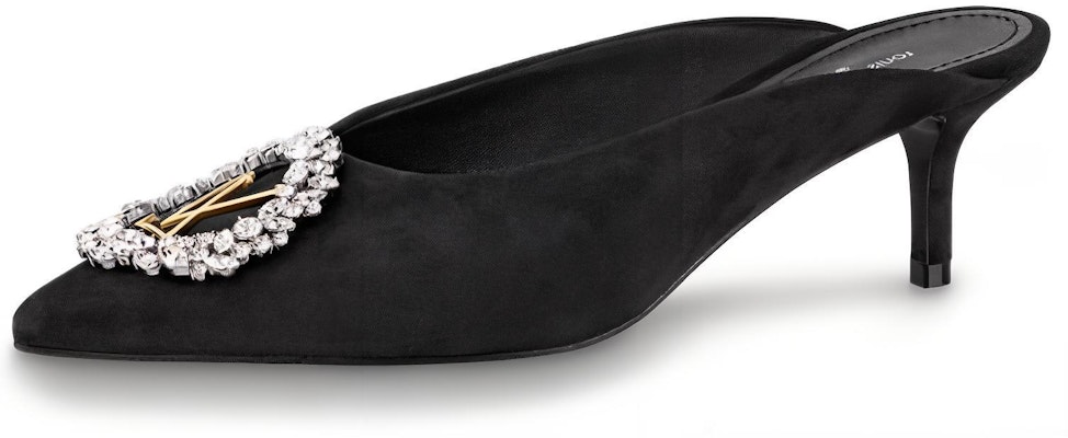 (Women) Louis Vuitton Madeleine Goat Suede High-Heeled Sneaker Mule 'Black' 1A5BU3 Buy (Women) Louis Vuitton Madeleine Goat Suede High-Heeled Sneaker Mule 'Black' 1A5BU3