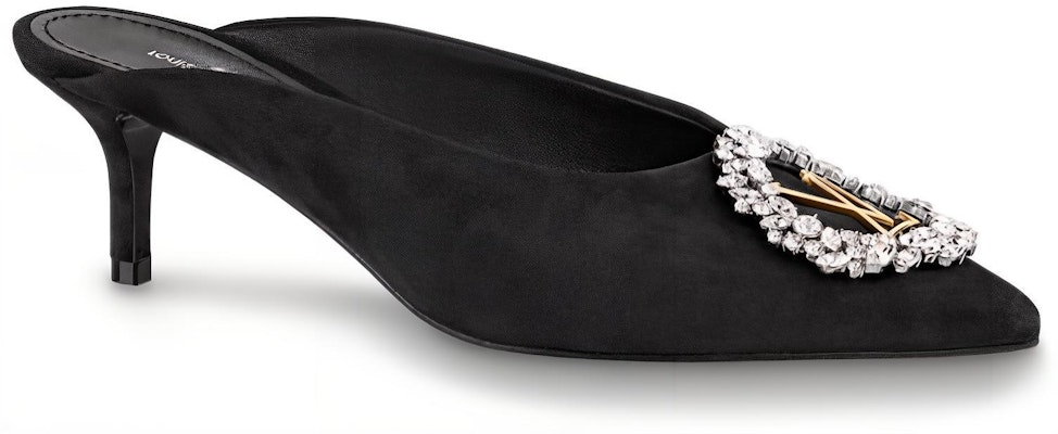 (Women) Louis Vuitton Madeleine Goat Suede High-Heeled Sneaker Mule 'Black' 1A5BU3 Order (Women) Louis Vuitton Madeleine Goat Suede High-Heeled Sneaker Mule 'Black' 1A5BU3