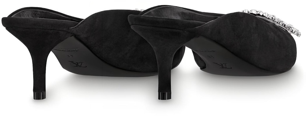 (Women) Louis Vuitton Madeleine Goat Suede High-Heeled Sneaker Mule 'Black' 1A5BU3 Shop (Women) Louis Vuitton Madeleine Goat Suede High-Heeled Sneaker Mule 'Black' 1A5BU3