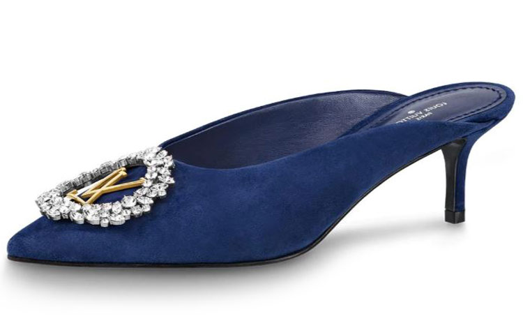 (Women) Louis Vuitton Madeleine Mule 'Blue Goat Leather' 1A5BUJ