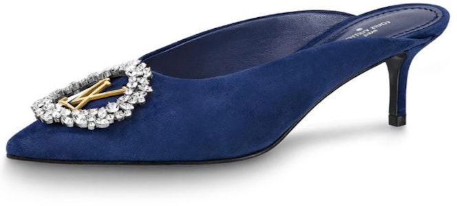 (W) 路易威登玛德琳蓝色山羊皮穆勒鞋 1A5BUJ Buy (W) 路易威登玛德琳蓝色山羊皮穆勒鞋 1A5BUJ