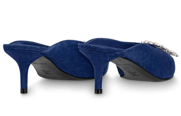 Shop (W) Louis Vuitton Madeleine Mule 'Cuero de Cabra Azul' 1A5BUJ