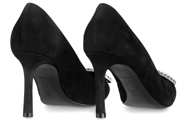 Shop Louis Vuitton 路易威登 Madeleine 時尚萬用 簡約休閒高跟鞋 女款 黑色