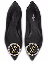 Purchase (W) Louis Vuitton Madeleine Pump 'Suede Hitam' 1A4VB0