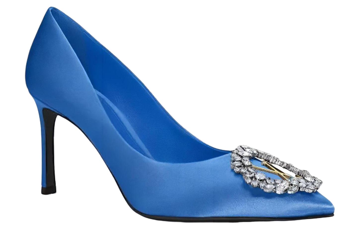 Order Louis Vuitton 路易威登 Madeleine 時尚緞面高跟鞋 女款 藍色