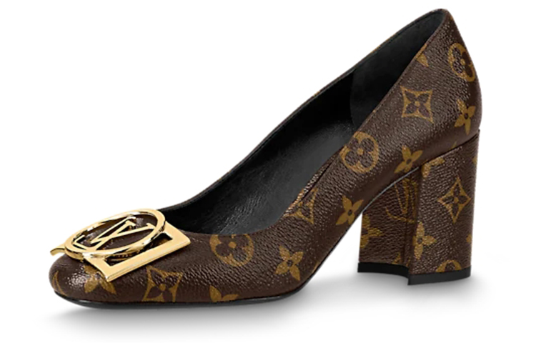 (Women) Louis Vuitton Madeleine Pump 'Brown Black' 1A8N8L