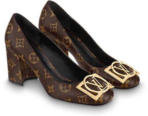 (Women) Louis Vuitton Madeleine Pump 'Brown Black' 1A8N8L Lookbook (Women) Louis Vuitton Madeleine Pump 'Brown Black' 1A8N8L