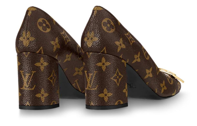 Shop (W) Louis Vuitton Madeleine Tacón 'Marrón Negro' 1A8N8L