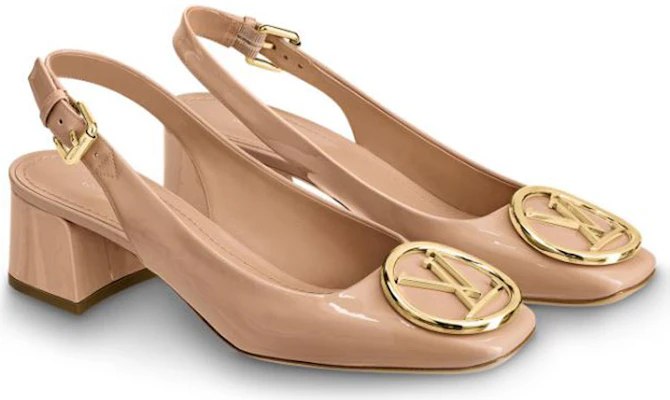 (W) Louis Vuitton Madeleine Kasut Tumit Tinggi 'Nude Patent' 1A5O52 Lookbook (W) Louis Vuitton Madeleine Kasut Tumit Tinggi 'Nude Patent' 1A5O52