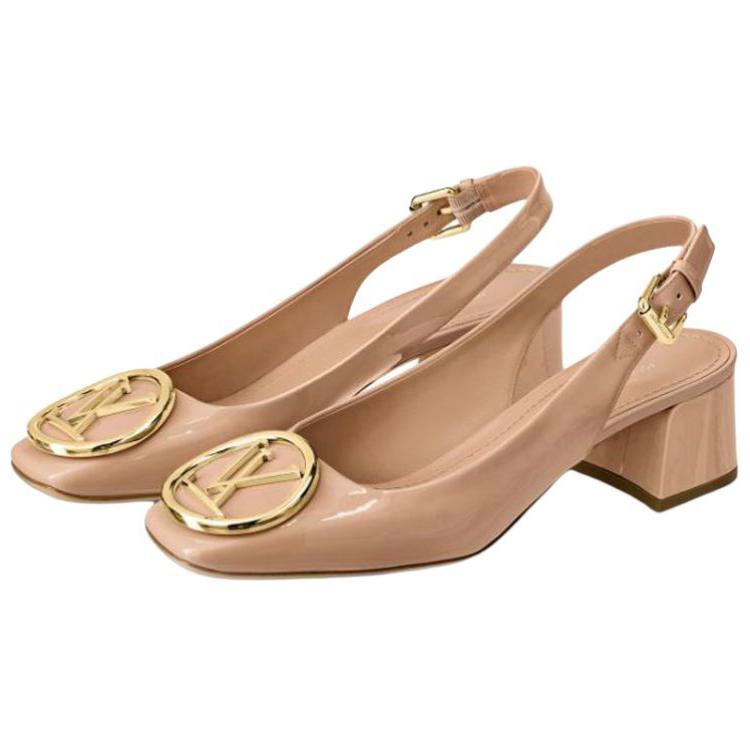 Shop (W) Louis Vuitton Madeleine Kasut Tumit Tinggi 'Nude Patent' 1A5O52