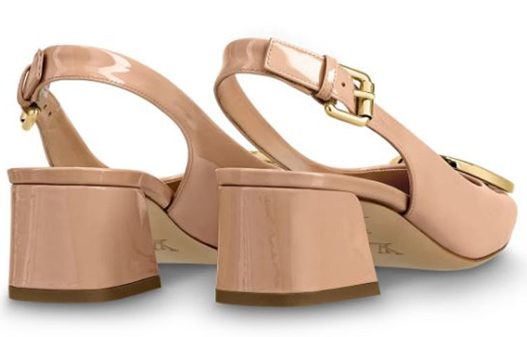 Purchase (W) Louis Vuitton Madeleine Kasut Tumit Tinggi 'Nude Patent' 1A5O52