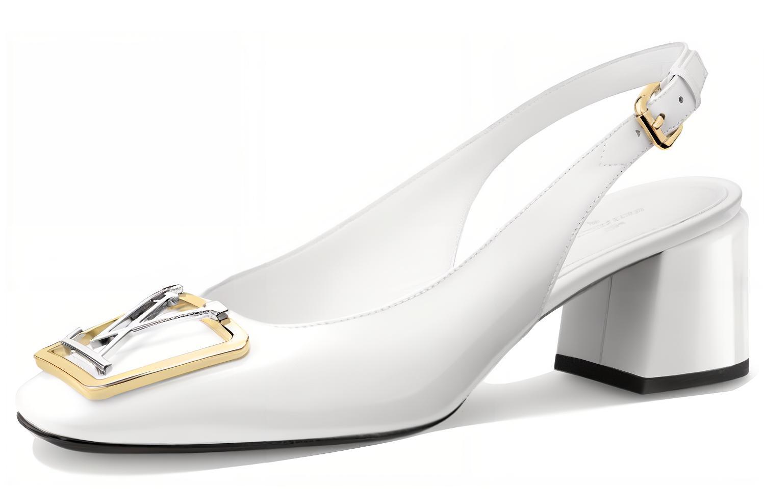 (Women) Louis Vuitton Madeleine Pump 'Patent Calfskin White' 1A647V