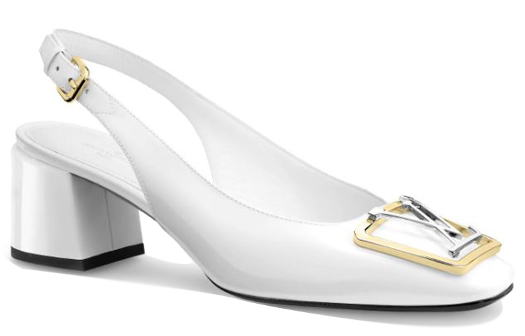 Order (W) Louis Vuitton Madeleine Pump 'Kulit Anak Sapi Putih' 1A647V