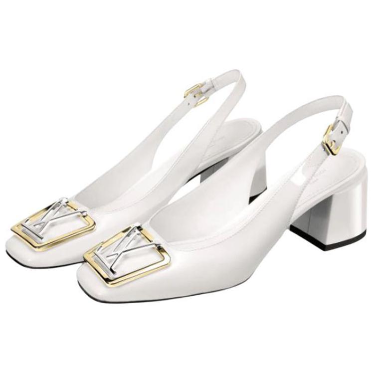 Shop (W) Louis Vuitton Madeleine Pump 'Kulit Anak Sapi Putih' 1A647V
