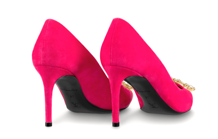 Shop (W) Louis Vuitton Madeleine Tumit Tinggi 'Merah Jambu' 1A51YX