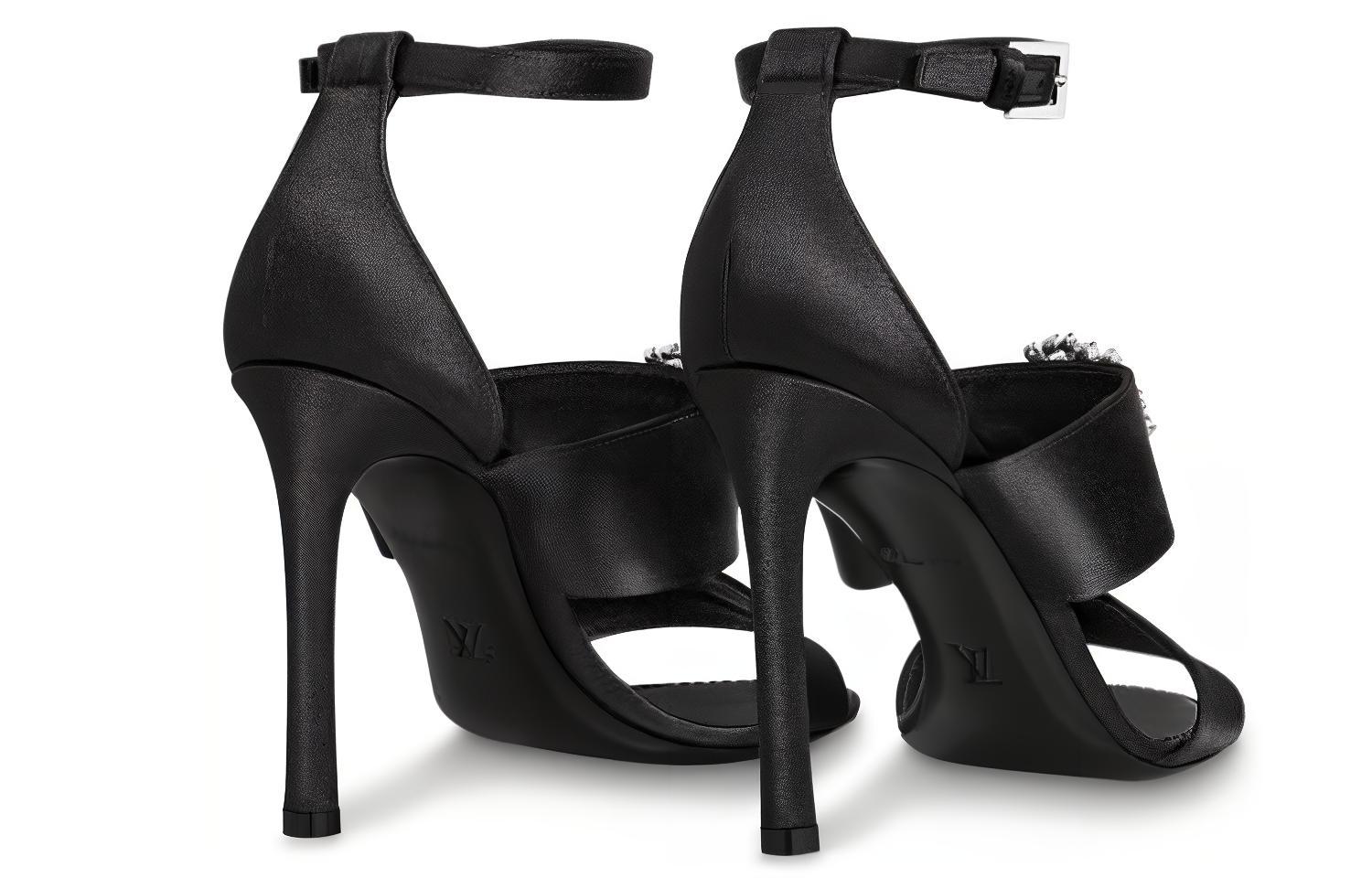 Shop (W) Sandal Louis Vuitton Madeleine 'Hitam' 1A653H