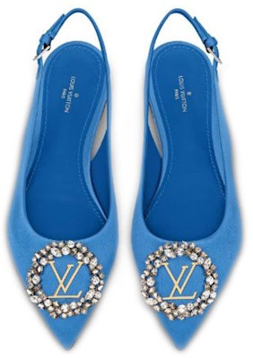 (Women) Louis Vuitton Madeleine Flats 'Blue' 1A6555 Purchase (Women) Louis Vuitton Madeleine Flats 'Blue' 1A6555