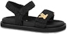 (W) Louis Vuitton Magic Tape 'Sandal Fesyen Jerami Raffia Hitam' 1ABHG1