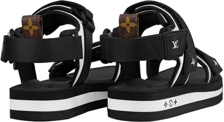 (Women) Louis Vuitton Magic Tape Low-Top Sandals 'Black' 1A8GIO Shop (Women) Louis Vuitton Magic Tape Low-Top Sandals 'Black' 1A8GIO