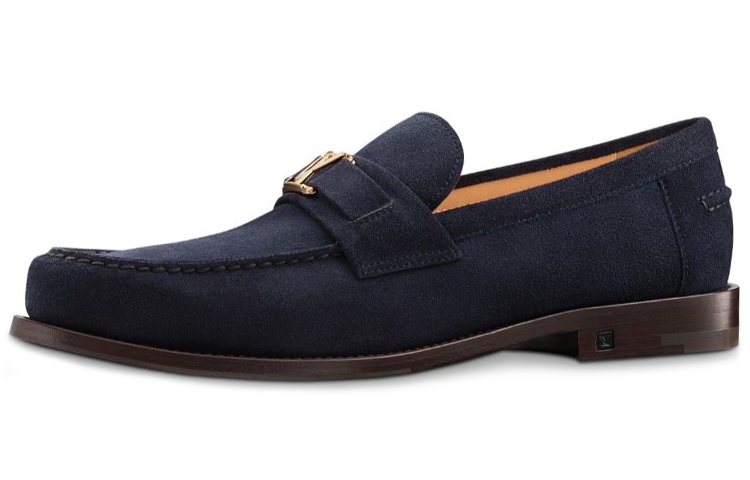 (Women) Louis Vuitton Major Loafer 'Blue Black Velvet' 1A3QS5