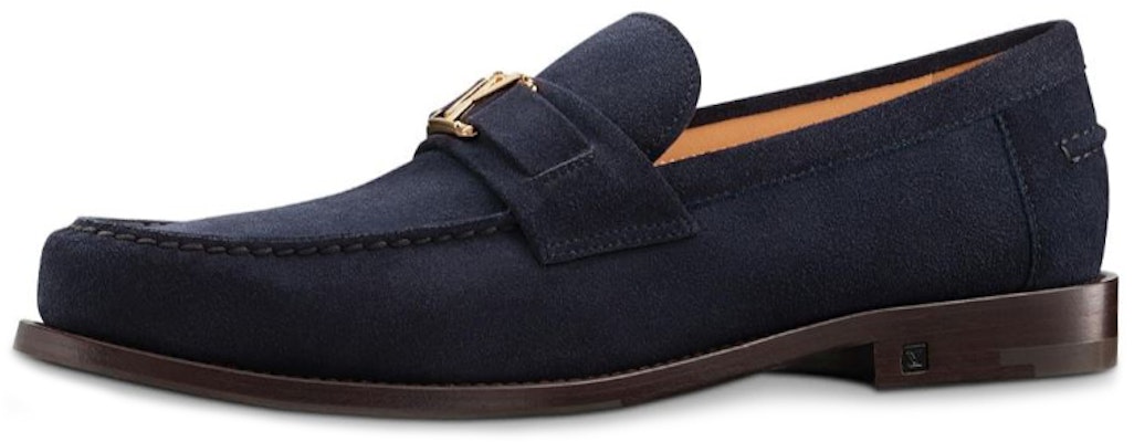 (W) Louis Vuitton Major Loafer 'Biru Hitam Velvet' 1A3QS5 Buy (W) Louis Vuitton Major Loafer 'Biru Hitam Velvet' 1A3QS5