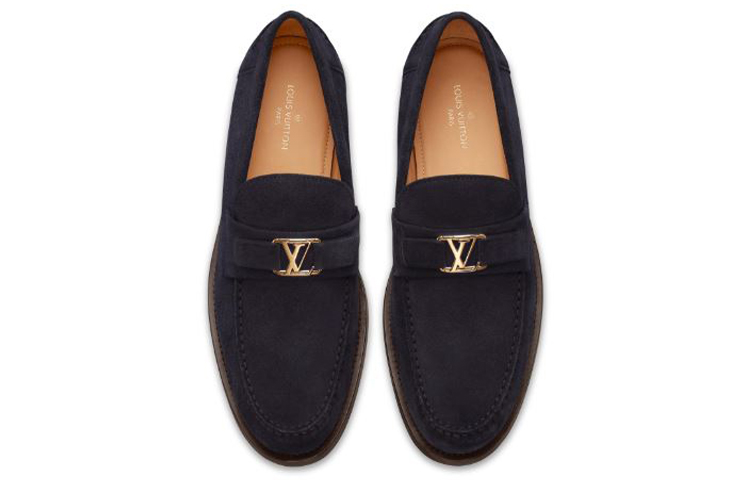 Lookbook (W) Mocasines Louis Vuitton Major 'Terciopelo Azul Negro' 1A3QS5