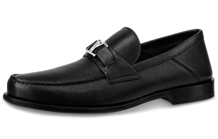 (Women) Louis Vuitton Major Monogram 'Black Calfskin Flats' 1A7YID