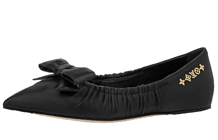 (W) LV Marli 'Elegant Ballet Flats in Black'
