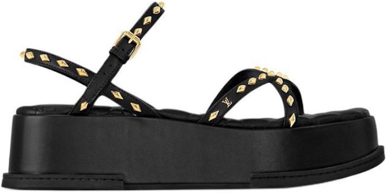 (W) Louis Vuitton Maya Flatform 'Hitam Kulit Anak Lembu Peep Toe' 1ACY33 Order (W) Louis Vuitton Maya Flatform 'Hitam Kulit Anak Lembu Peep Toe' 1ACY33