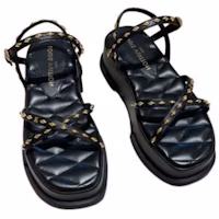 Purchase (Women) Louis Vuitton Maya Flatform 'Black Calfskin Peep Toe' 1ACY33