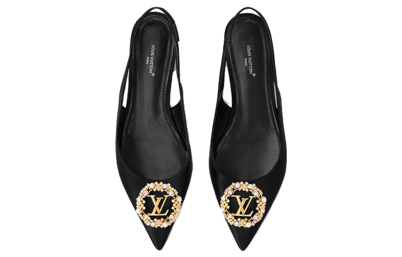 Shop (W) Louis Vuitton Met Slip-On Berhujung 'Hitam' 1AC7FJ