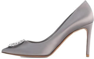 (Women) Louis Vuitton Met Pointed Toe Slip-On Stiletto Heels 'Grey' 9cm 1AC7D0 (Women) Louis Vuitton Met Pointed Toe Slip-On Stiletto Heels 'Grey' 9cm 1AC7D0