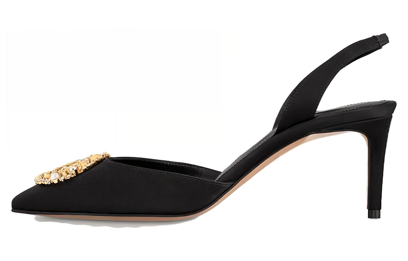 (Women) Louis Vuitton Met Pointed Toe Slip-On Stiletto Heels 'Black' 1ACBEN