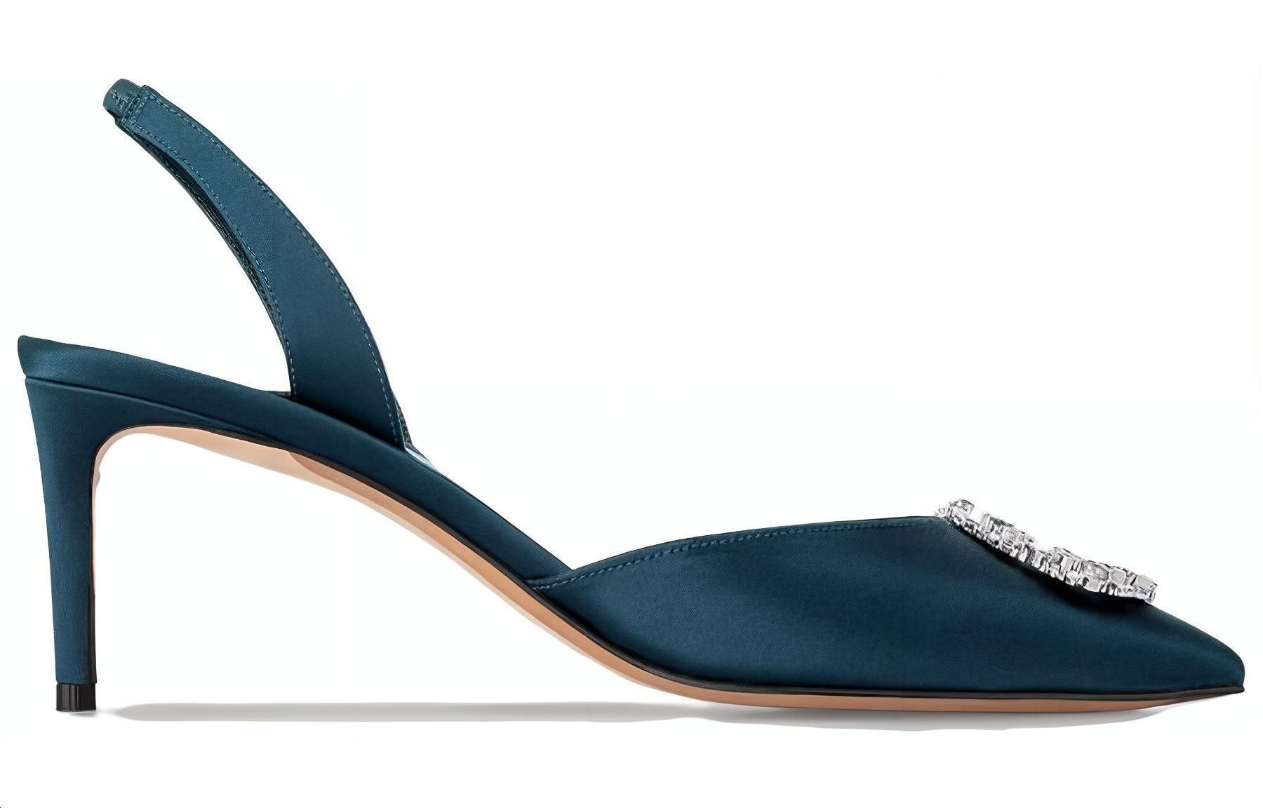 Order (W) Louis Vuitton Escarpins à Talons Aiguille Pointus Slip-On ''Bleu'' 6.5cm 1ACBHZ