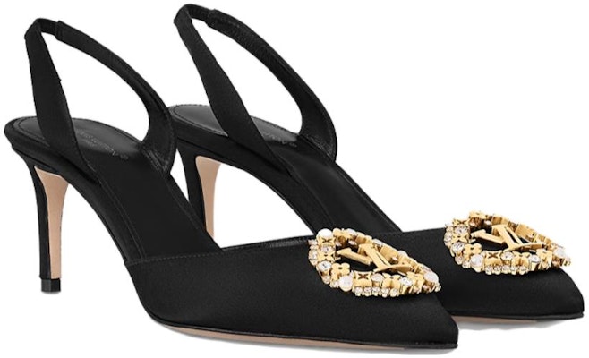 (Women) Louis Vuitton Met Pointed Toe Slip-On Stiletto Heels 'Black' 1ACBEN Lookbook (Women) Louis Vuitton Met Pointed Toe Slip-On Stiletto Heels 'Black' 1ACBEN