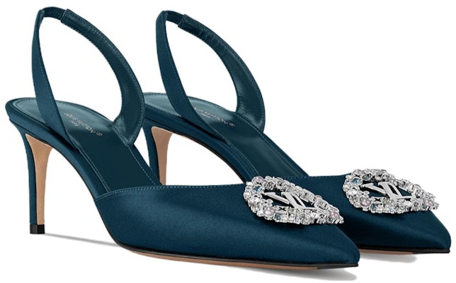 (Women) Louis Vuitton Met Pointed Toe Slip-On Stiletto Heels 'Blue' 6.5cm 1ACBHZ Lookbook (Women) Louis Vuitton Met Pointed Toe Slip-On Stiletto Heels 'Blue' 6.5cm 1ACBHZ