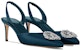 (W) Louis Vuitton Met Tumit Runcing Slip-On Stiletto 'Biru' 6.5cm 1ACBHZ