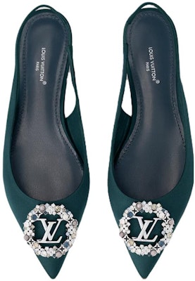 (W) Louis Vuitton Met Kasut Slip-On Hujung Runcing 'Hijau' 1AC7IV Lookbook (W) Louis Vuitton Met Kasut Slip-On Hujung Runcing 'Hijau' 1AC7IV