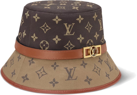(W) 루이비통 메탈 로고 코튼 버킷햇 여성 브라운. M7277M Order (W) 루이비통 메탈 로고 코튼 버킷햇 여성 브라운. M7277M