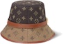 Shop (W) 루이비통 메탈 로고 코튼 버킷햇 여성 브라운. M7277M