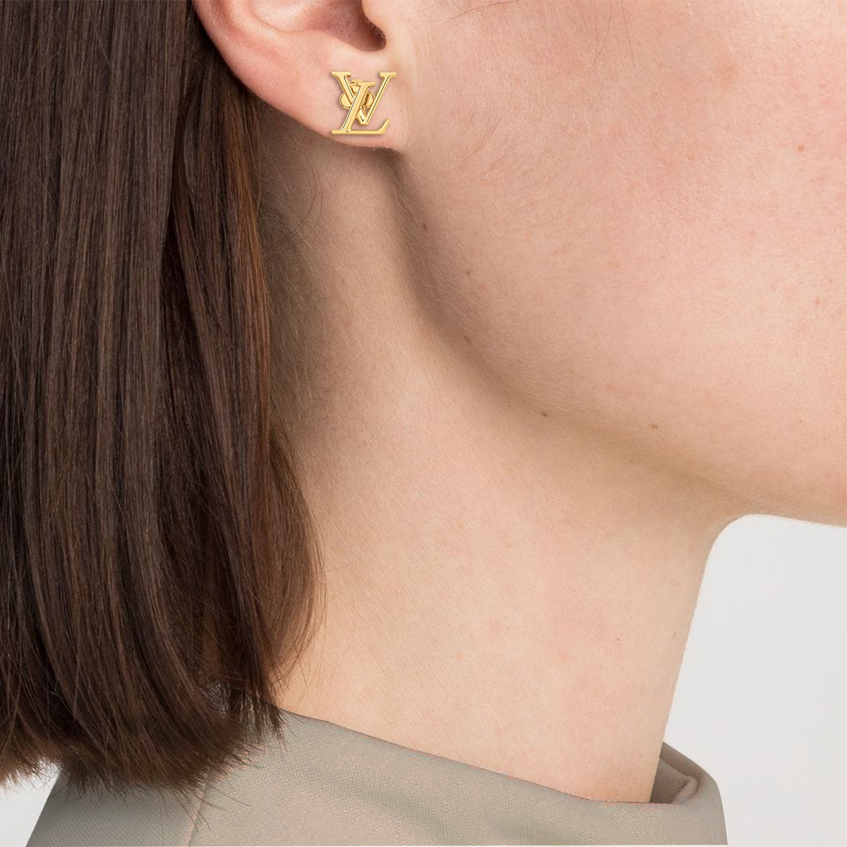 Purchase (Women) LOUIS VUITTON Metal Logo Fashion Earrings for Women M00743