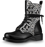 (Women) Louis Vuitton Metropolis Boots 'Black White Monogram' 1A8DEY (Women) Louis Vuitton Metropolis Boots 'Black White Monogram' 1A8DEY