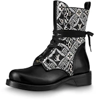 (Women) Louis Vuitton Metropolis Boots 'Black White Monogram' 1A8DEY (Women) Louis Vuitton Metropolis Boots 'Black White Monogram' 1A8DEY