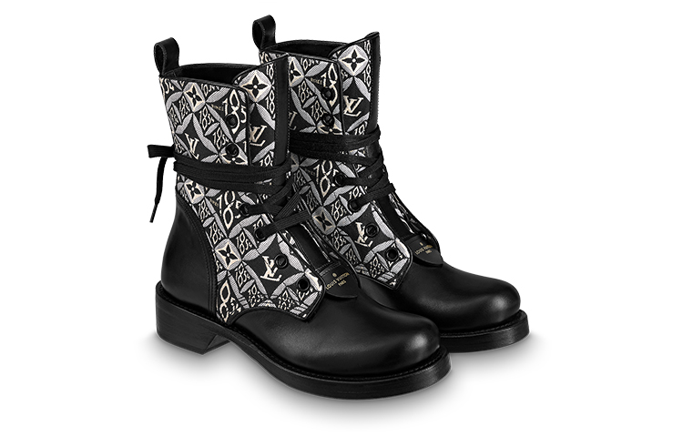 Lookbook (W) 路易威登大都会靴子'黑白花纹' 1A8DEY