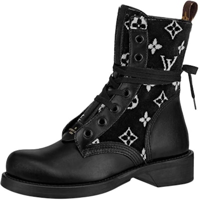(Women) Louis Vuitton Metropolis Flat Ranger Boots 'Black with White Monogram' 1A95Z4 Buy (Women) Louis Vuitton Metropolis Flat Ranger Boots 'Black with White Monogram' 1A95Z4